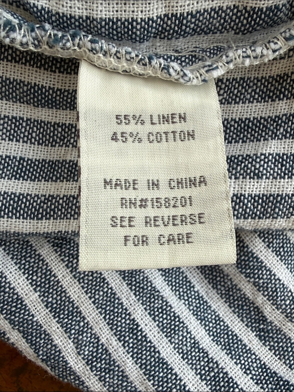 Cali 1850 Los Angeles Blue & White Striped Linen Blend Overall Shorts Romper Med - Picture 9 of 10